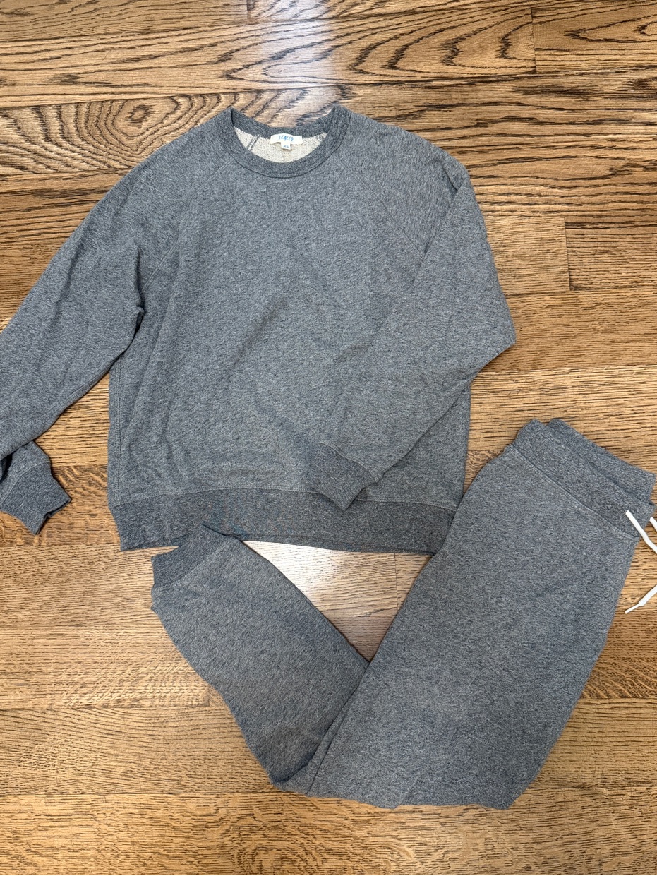 Grey Leallo Sweatshirt And Jogger Set